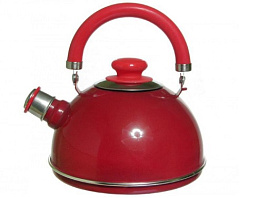 Чайник 2,5л TM04/25/01 п/р бордо мет.+Скидка