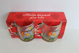 Набор кружек 2шт 1335 Цветы