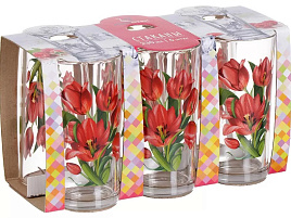 Набор стаканов 6шт 146-Д Тюльпаны