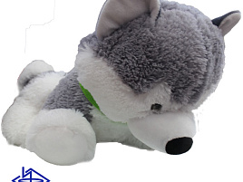 Мягкая игрушка Собака Хаски 40см Б.22