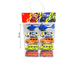 Набор инерционных машин 890-69A Автопарк служебных машин