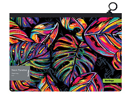 Папка-конверт на молнии Berlingo ZBn_A4081 "Neon Paradise" А4, 180мкм, с рисунком