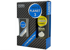 Набор мужской Men Planet Carbon3(Шамп.250+пена д.бр.200)