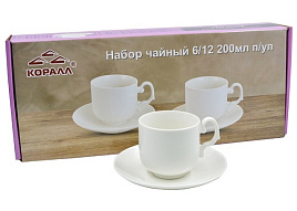 Сервиз чайный 12 пр YZ200-WH/7661 Bianco