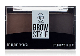 Тени для бровей Триумф СТЕВ05 2шт.Brow Style т.53 темно-коричневый и черный бархат