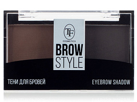 Тени для бровей Триумф СТЕВ05 2шт.Brow Style т.53 темно-коричневый и черный бархат