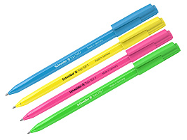 Ручка  Schneider 150540 "Tops 505 F Candy" синяя, 0,8мм, корпус неон ассорти