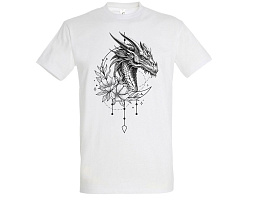 Белье футболка 845-407 Дракон Среброкрылый белая 48р-р