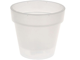 Кашпо цветочное 1л Порто 042816/2578 прозрачный со вставкой