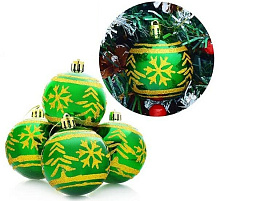 Шар 6см S0151-1 с рисунокм 1шт