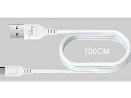 Кабель AKSBRRRY X153 для Type-C 2.4A белый