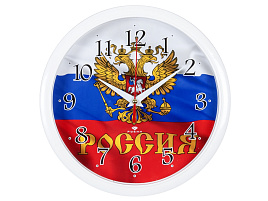 Часы настенные "21 Век" 22*22 2222-274 Россия белые круглые