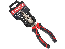 Тонкогубцы 180мм BARTEX профи 309622