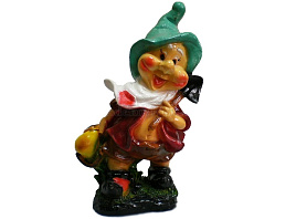 Фигурка садовая Гном с фруктами 2С48 41*22см