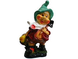 Фигурка садовая Гном с фруктами 2С48 41*22см