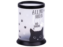 Стакан офисный MESHU MS_46342 "Black Cat", прозрачная