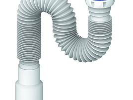 Гофра для сифона 800мм 40*40/50 Unicorn с гайкой D85