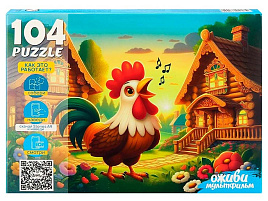 Пазл 104эл. Петушок золотой гребешок П104-3544