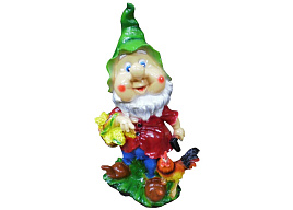Фигурка садовая Гном с корзинкой 2С28 41*23см