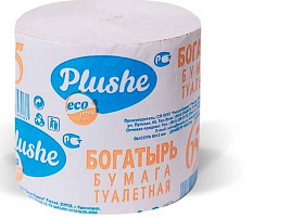 Туалетная бумага б/вт Plushe Богатырь 2432