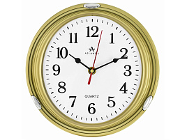 Часы настенные Atlantis 23*23 TLD-6307 золото