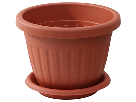 Кашпо цветочное 11,9л Сильвер ЭКО терракот 6927