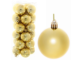 Шар 6см 201-0640 глянец, золото 1шт