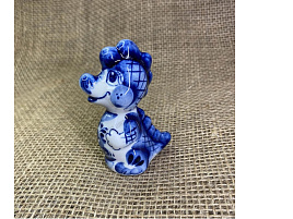 Сувенир Гжель Дракон Рино