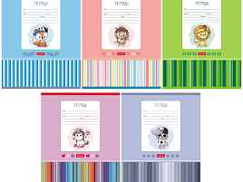 Тетрадь 12л. кос. линия 12Т5В6 Мультяшки