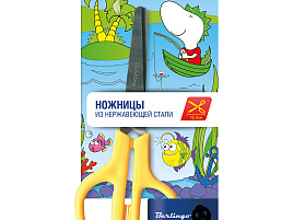Ножницы детские 14см. Berlingo DNn_14023 ассорти