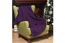 Плед-покрывало 130*170 Silvano фиолетовый AI-0104010/8212