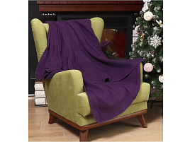 Плед-покрывало 130*170 Silvano фиолетовый AI-0104010/8212