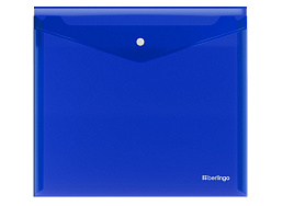 Папка-конверт с кнопкой А5+ Berlingo EFb_05002 "No Secret", 200мкм, синяя