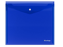 Папка-конверт с кнопкой А5+ Berlingo EFb_05002 "No Secret", 200мкм, синяя