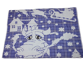 Полотенце 70*140 Дракон Зима