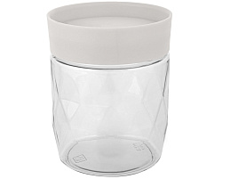 Банка с завинчивающейся крышкой 0,5л Stockholm пепельный жемчуг РТ170110024/0807