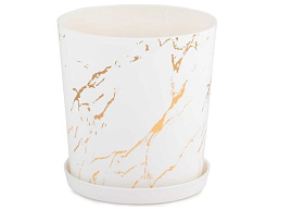Кашпо цветочное 1,8л Мрамор М8377