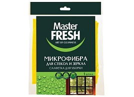Салфетка Микрофибра 30*30см  Master Fresh для стекол и зеркал