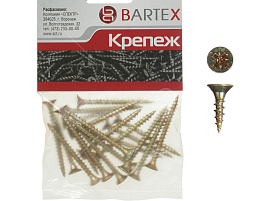 Саморез универсальный 4*70 цинк 20шт Bartex 4518