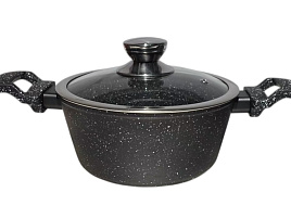 Кастрюля литой алюминий 1,5л ML-416 Millet гранит с/кр