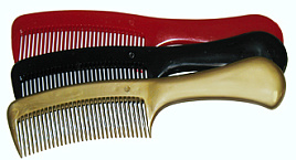 Расческа однорядная 142 с ручкой