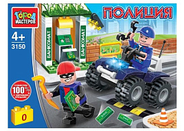 Конструктор Брик 3150-JS Ограбление банкомата 74дет