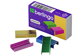 Скобы для степлера Berlingo №10 SH705 цветные, 1000шт.