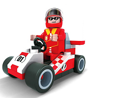 Конструктор Брик 5164175 Белый болид 36дет