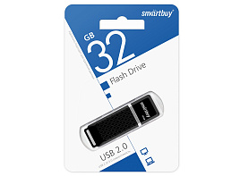 Флеш-драйв Smart Buy 32Gb SB32GBQZ-K Quartz series Black черный