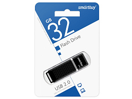 Флеш-драйв Smart Buy 32Gb SB32GBQZ-K Quartz series Black черный 6544