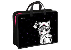 Папка для тетрадей А4 Berlingo PP-BP-1218 с ручками 1 отделение, "Kawaii Dream", 340*245*100мм, пластик, на молнии