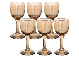 Набор рюмок 134/05/5549 Золотистый мед 60мл 6шт