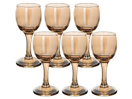 Набор рюмок 134/05/5549 Золотистый мед 60мл 6шт