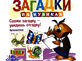 Кубики 4шт 00694 Загадки.Букашечки